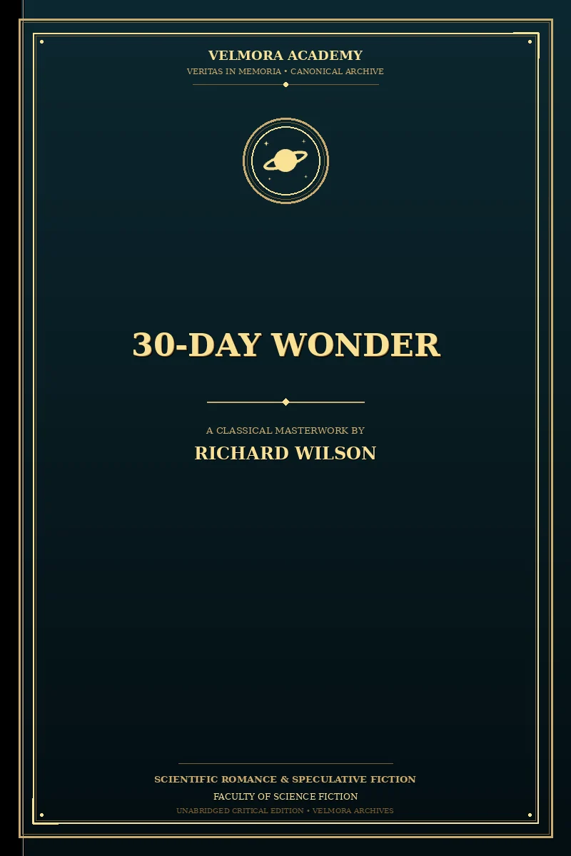 Cover of 30-day wonder