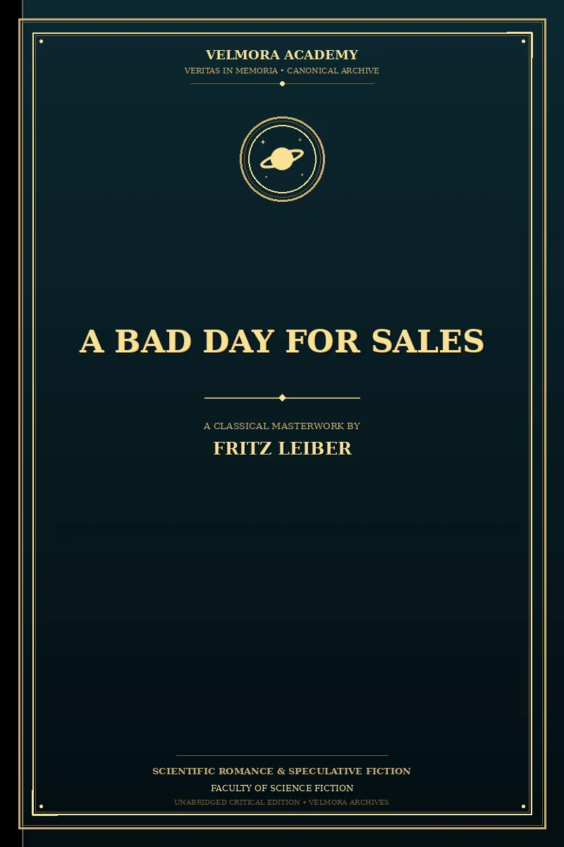 Cover of A Bad Day for Sales