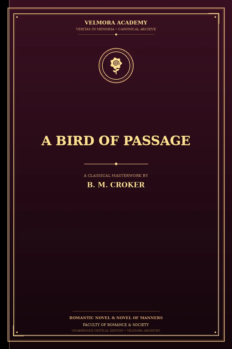 Cover of A bird of passage