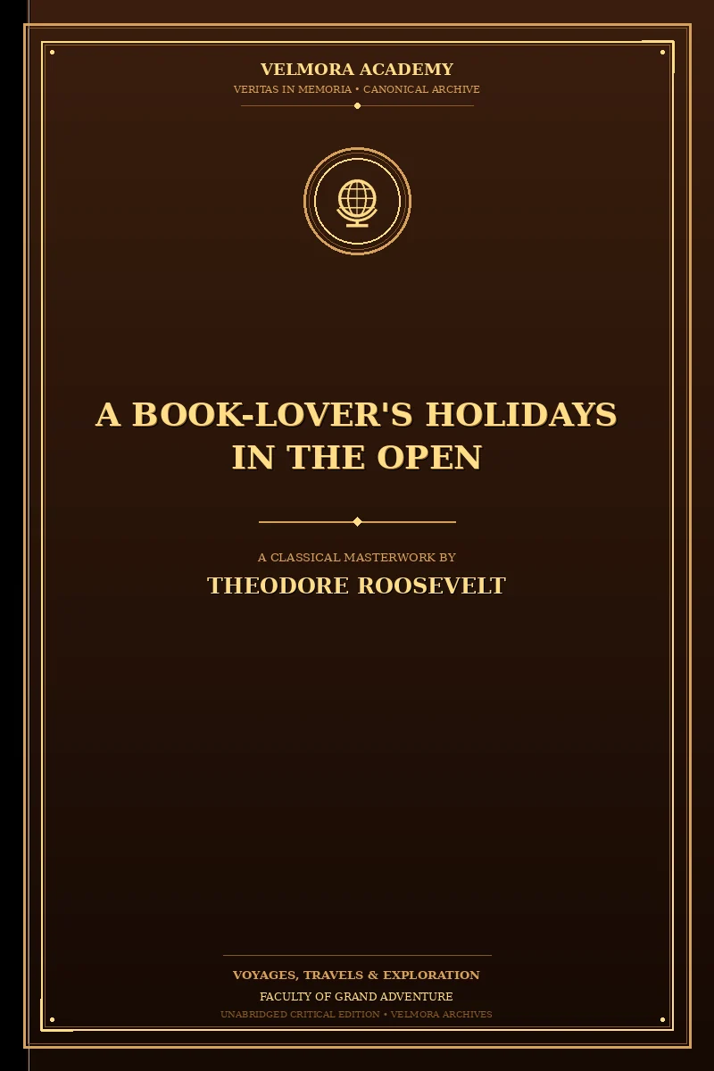 Cover of A Book-Lover's Holidays in the Open