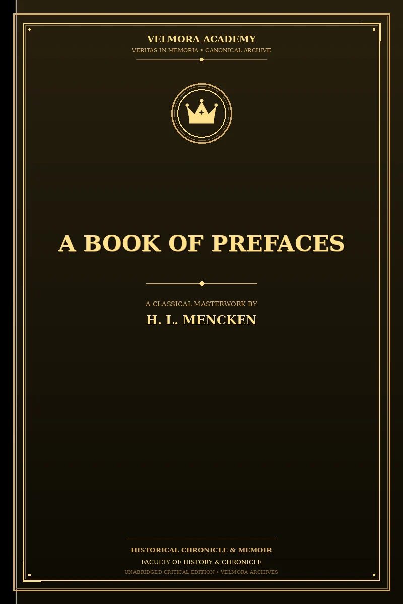 Cover of A Book of Prefaces