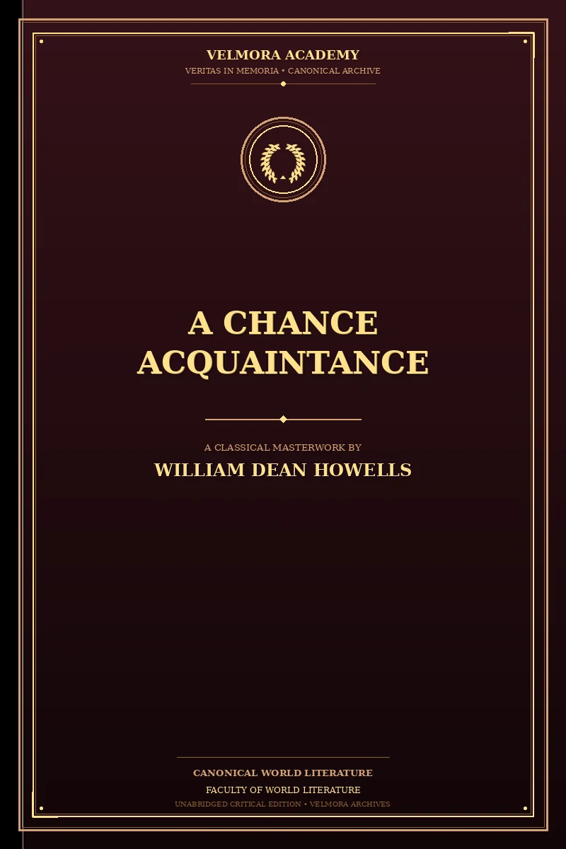 Cover of A Chance Acquaintance