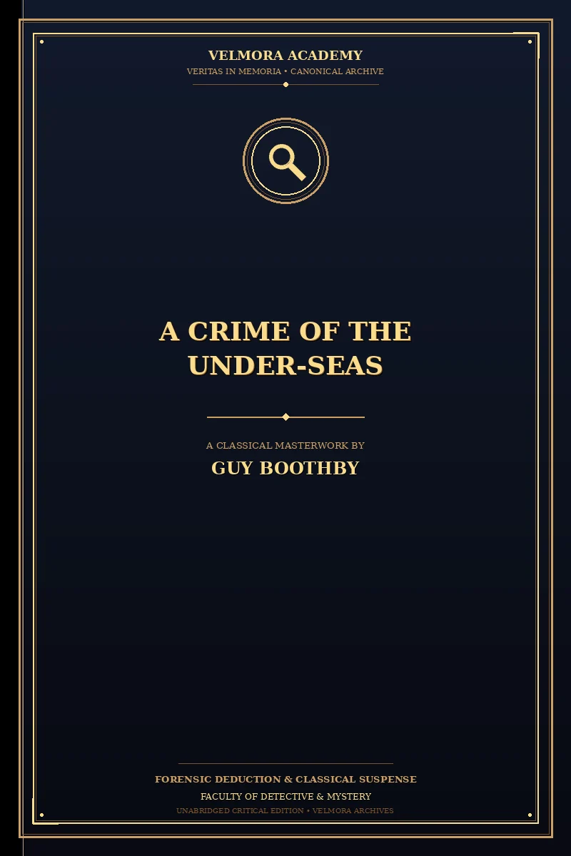 Cover of A Crime of the Under-Seas