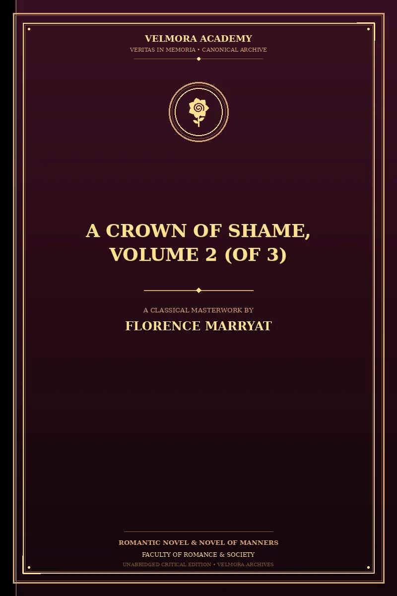 Cover of A crown of shame, volume 2 (of 3)