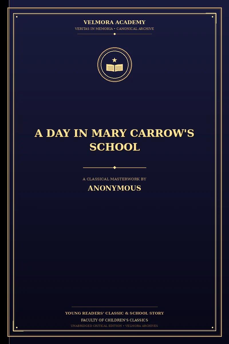 Cover of A day in Mary Carrow's school