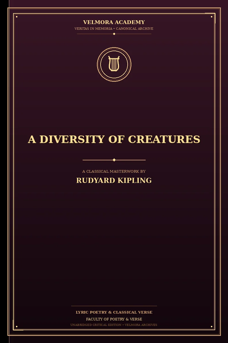Cover of A Diversity of Creatures