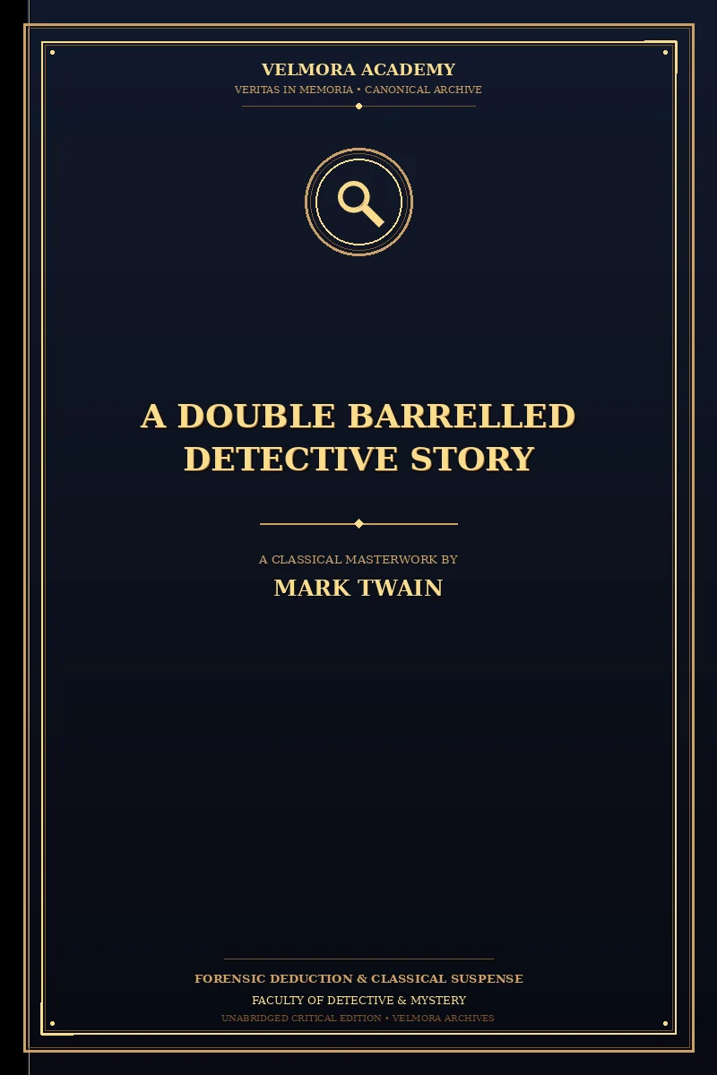 Cover of A Double Barrelled Detective Story