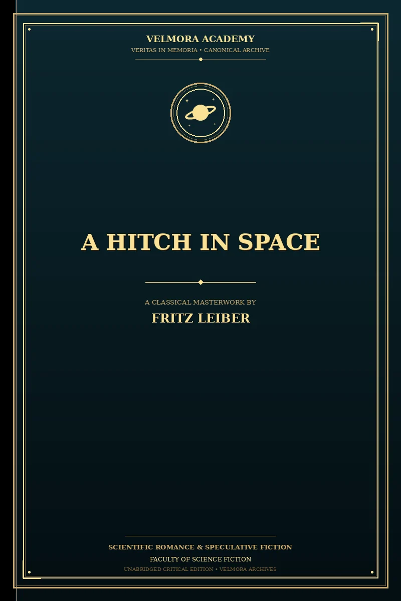 Cover of A Hitch in Space