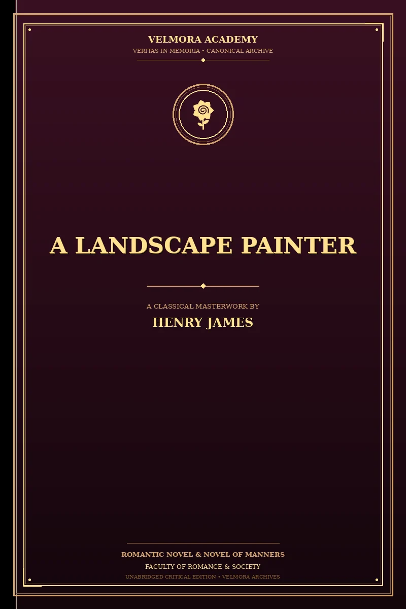 Cover of A landscape painter