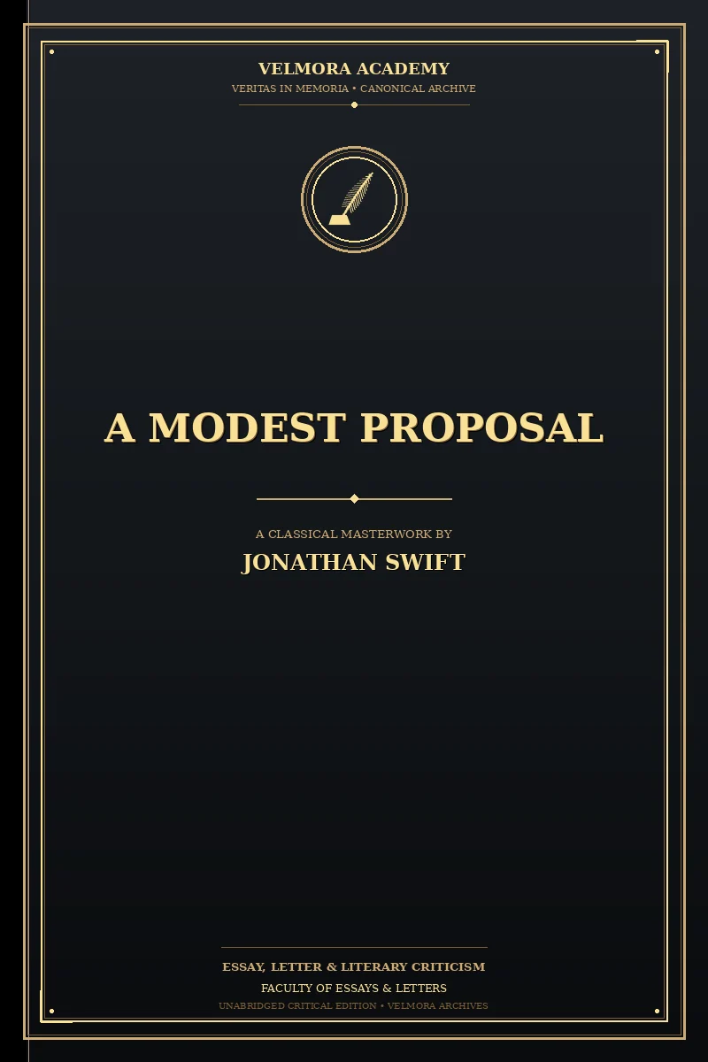 Cover of A Modest Proposal