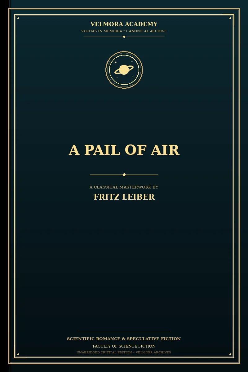 Cover of A Pail of Air