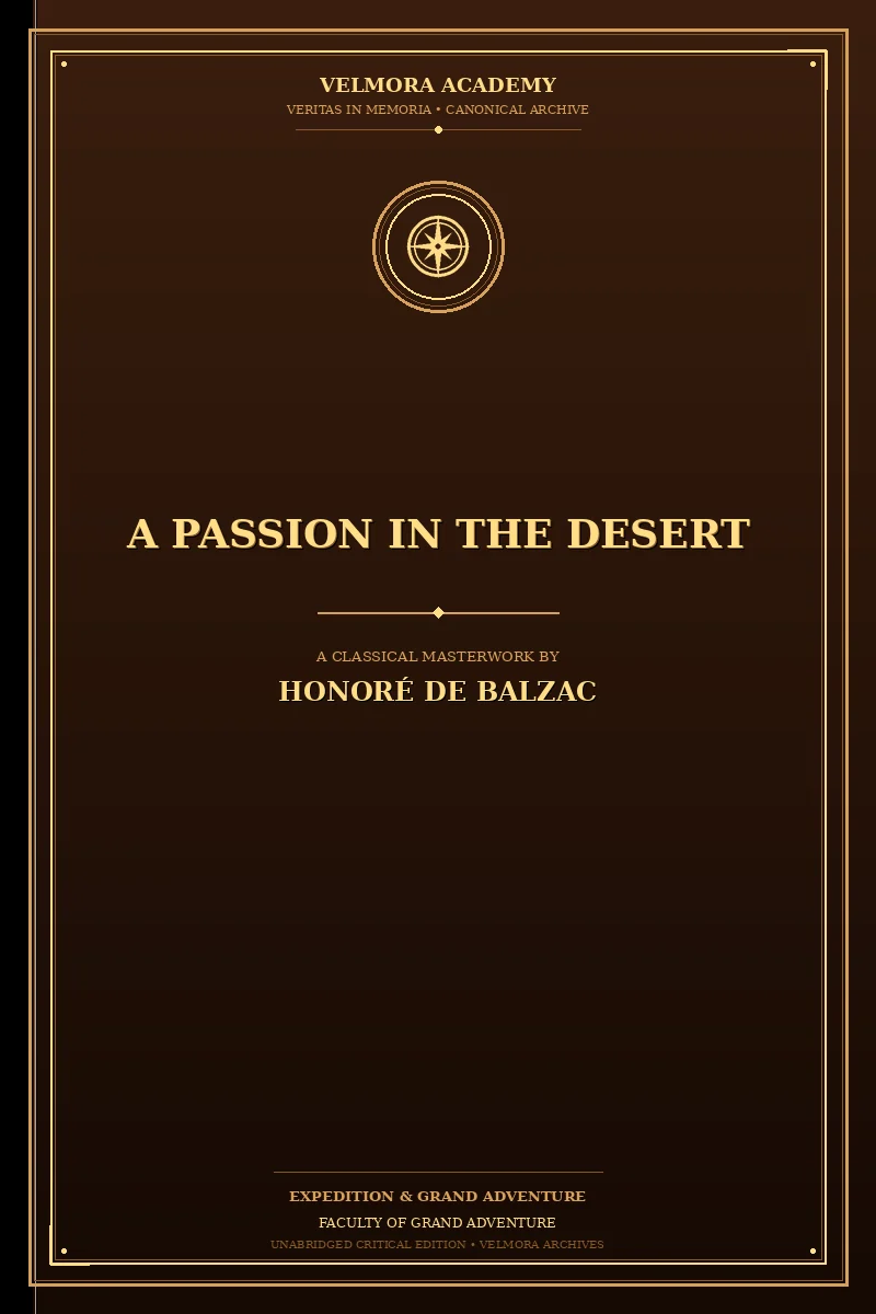 Cover of A Passion in the Desert