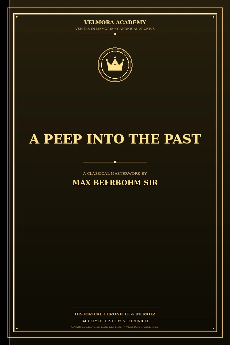 Cover of A Peep Into the Past