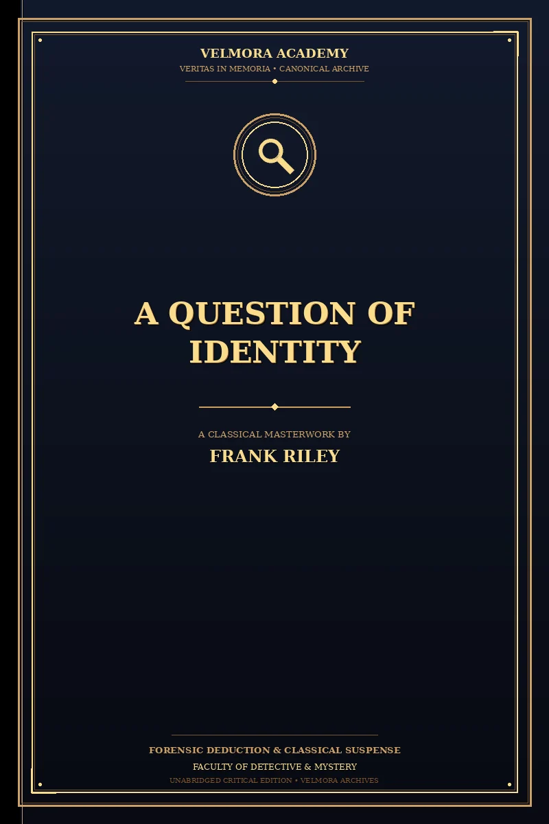 Cover of A Question of Identity