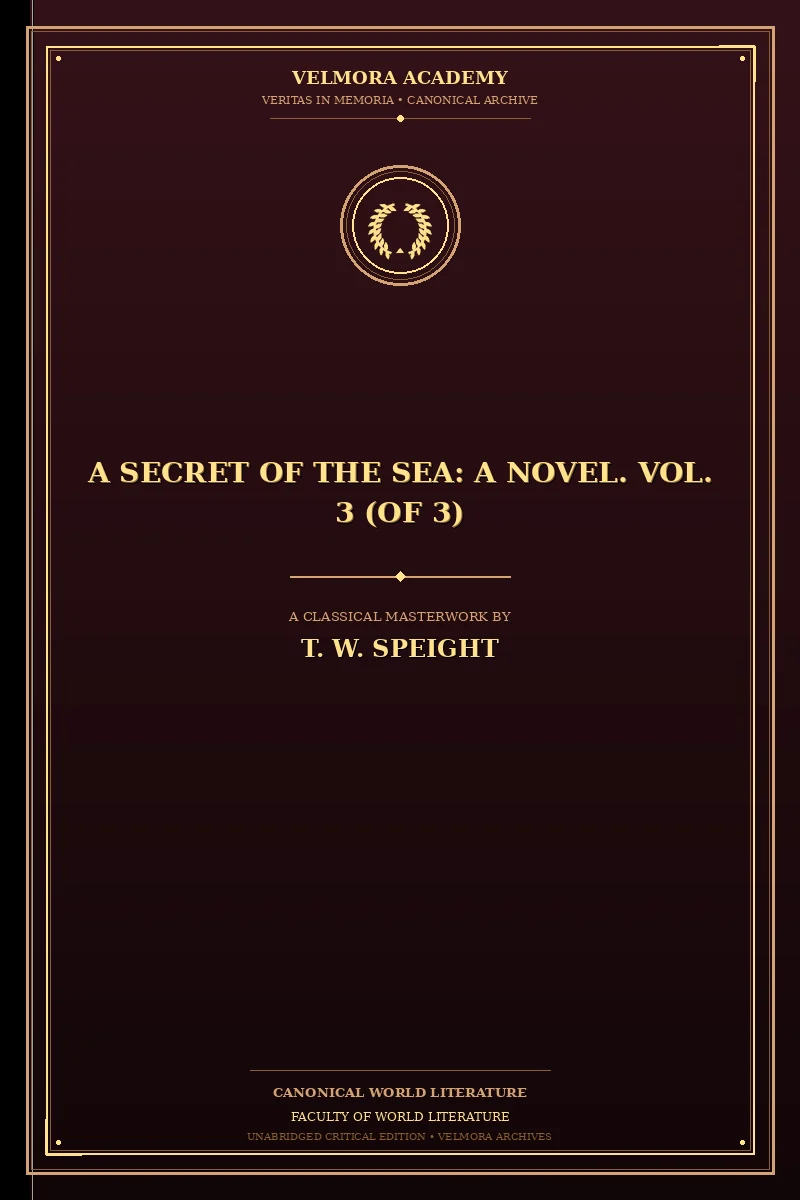 Cover of A Secret of the Sea: A Novel. Vol. 3 (of 3)