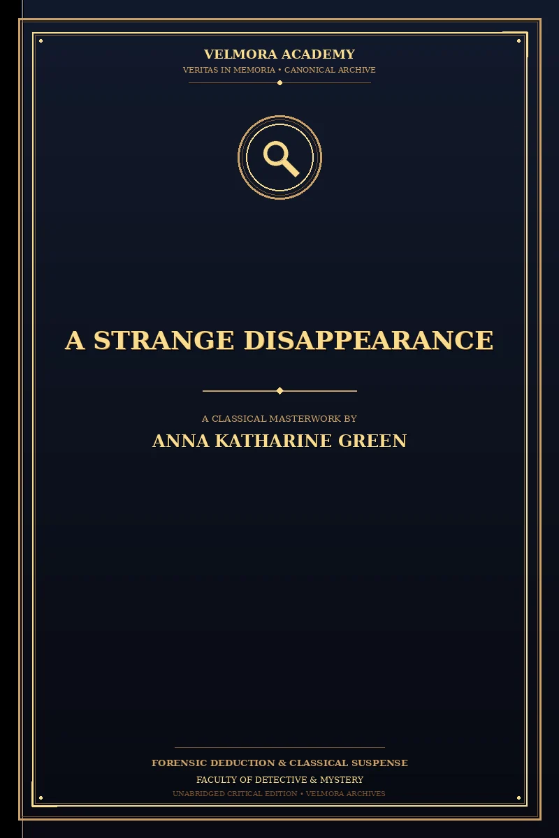 Cover of A Strange Disappearance