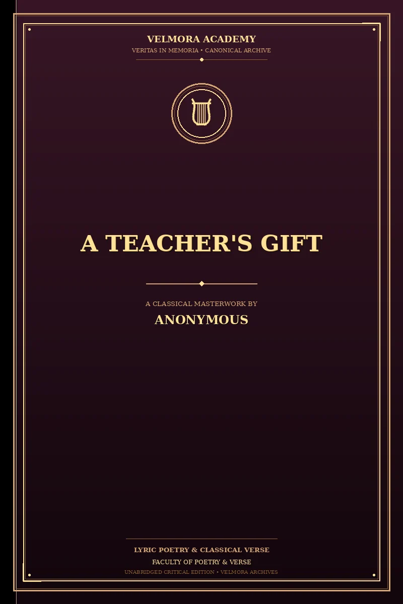 Cover of A teacher's gift