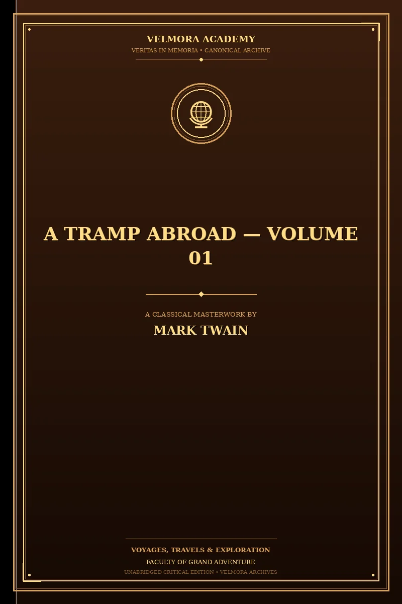 Cover of A Tramp Abroad — Volume 01