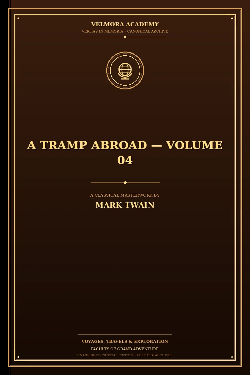 Cover of A Tramp Abroad — Volume 04