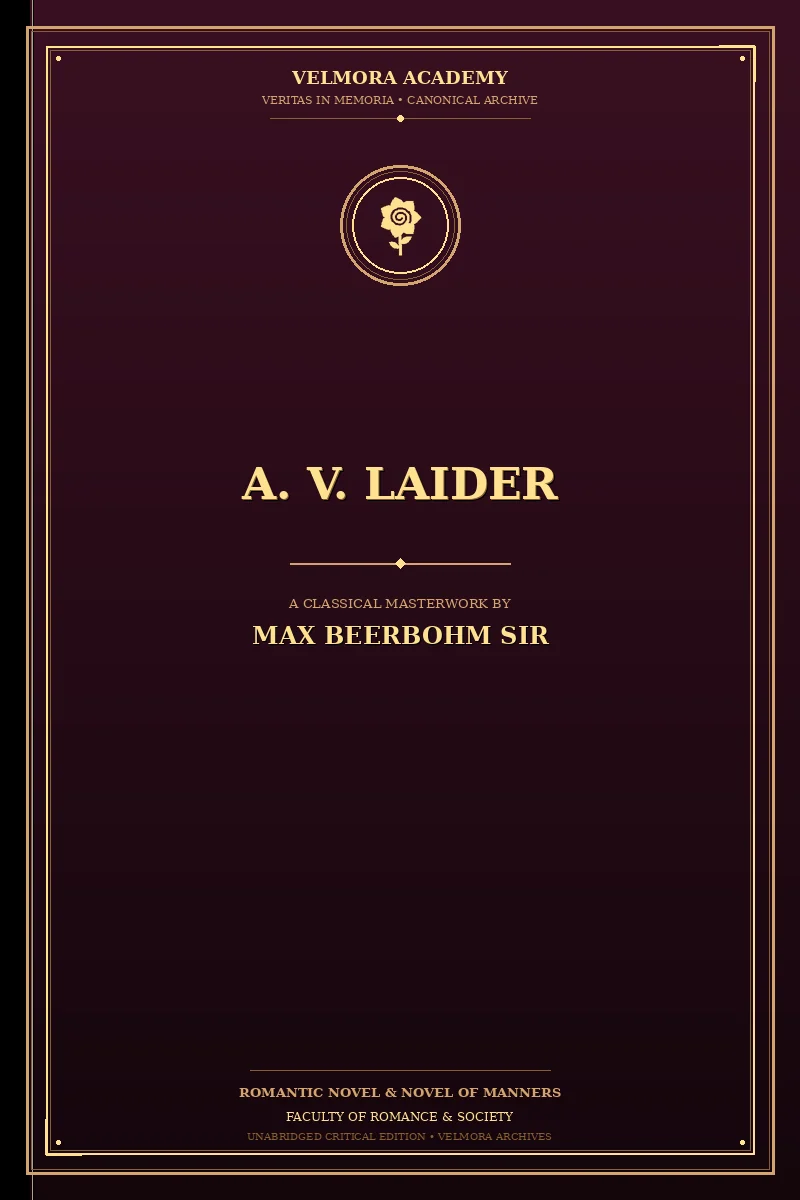 Cover of A. V. Laider