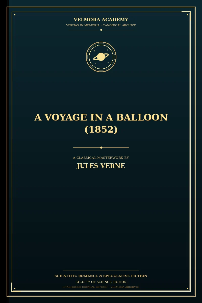 Cover of A Voyage in a Balloon (1852)