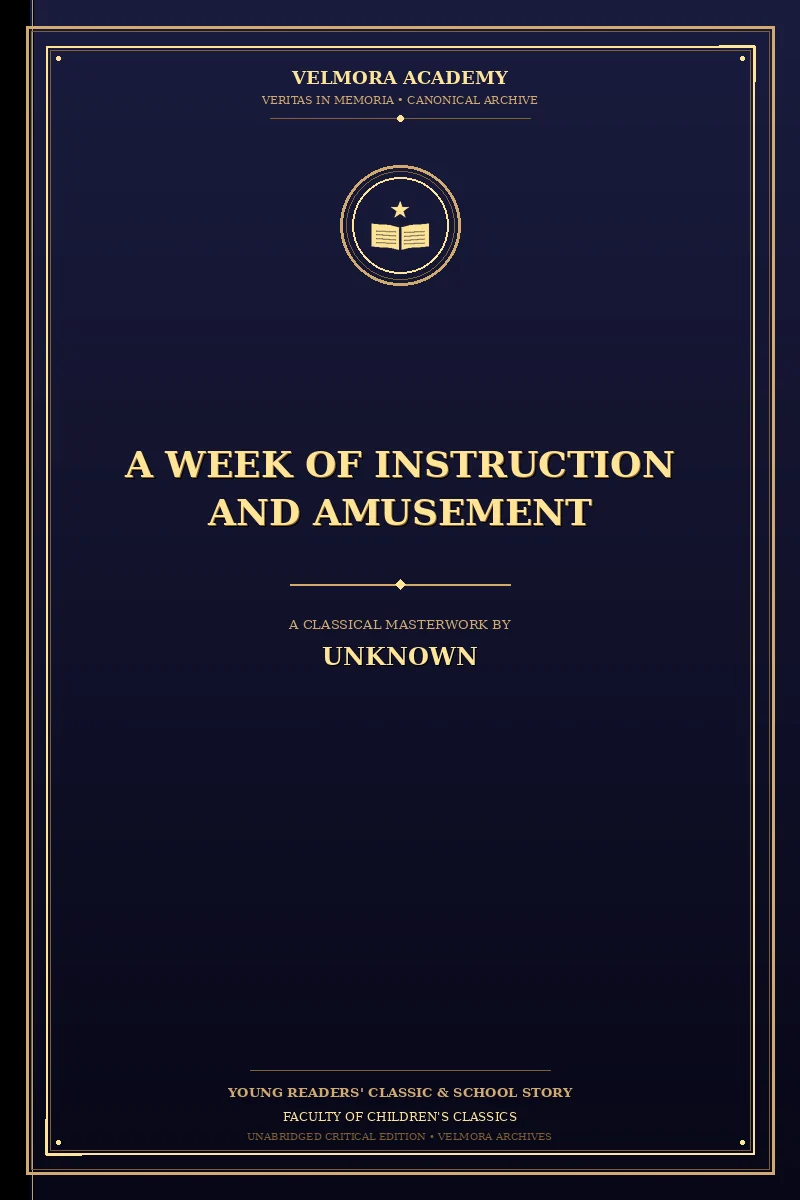 Cover of A Week of Instruction and Amusement