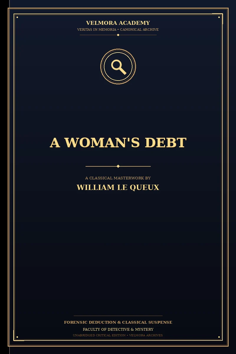 Cover of A woman's debt