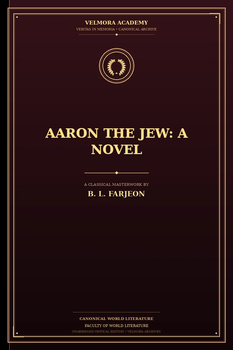 Cover of Aaron the Jew: A Novel