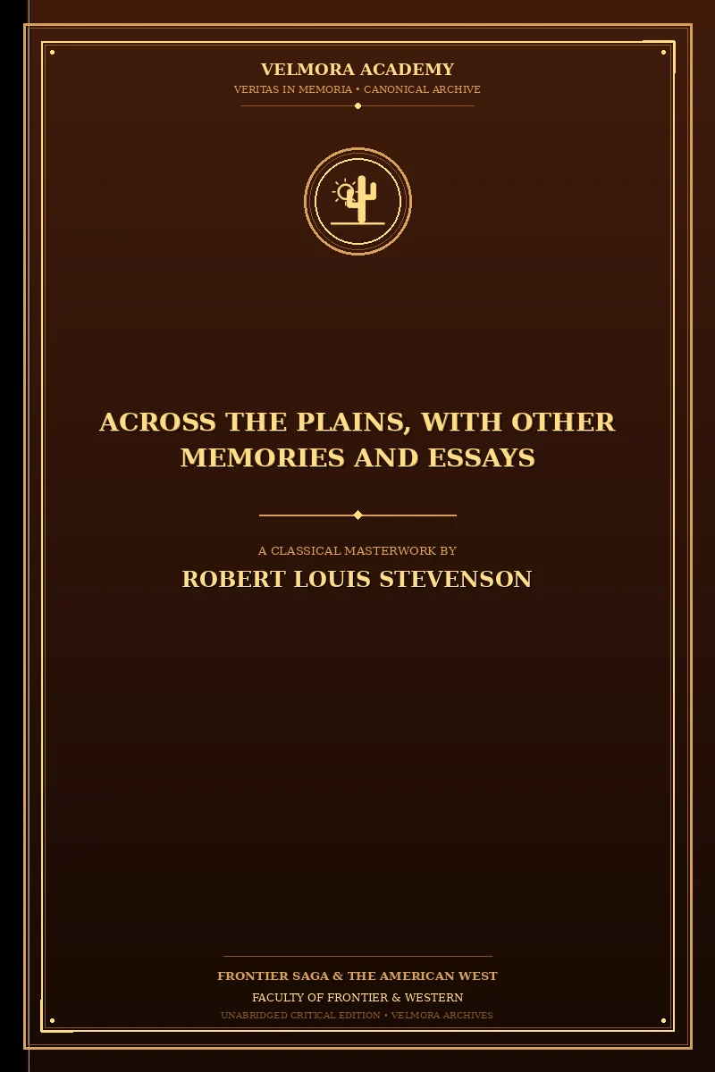 Cover of Across the Plains, with Other Memories and Essays