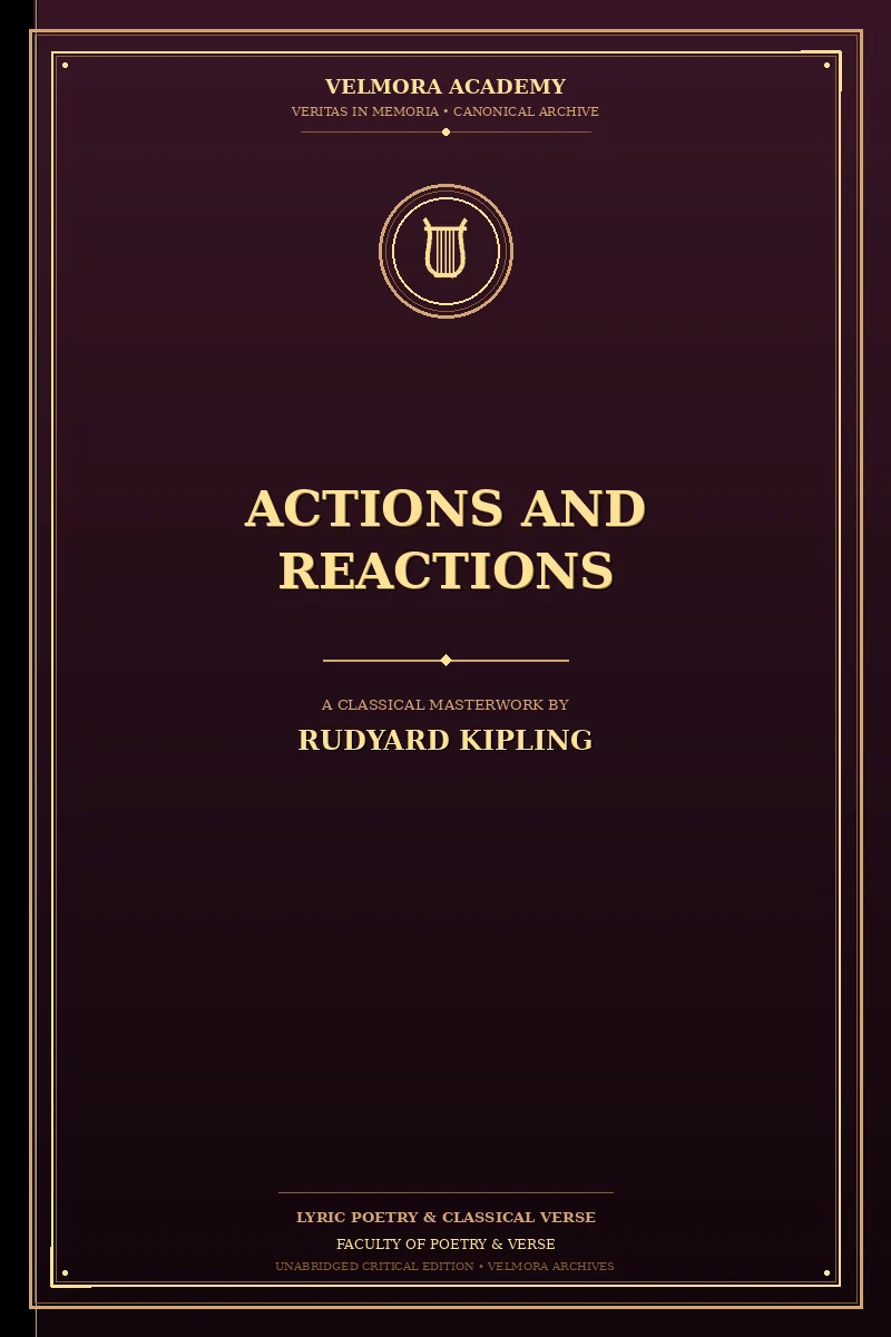 Cover of Actions and Reactions
