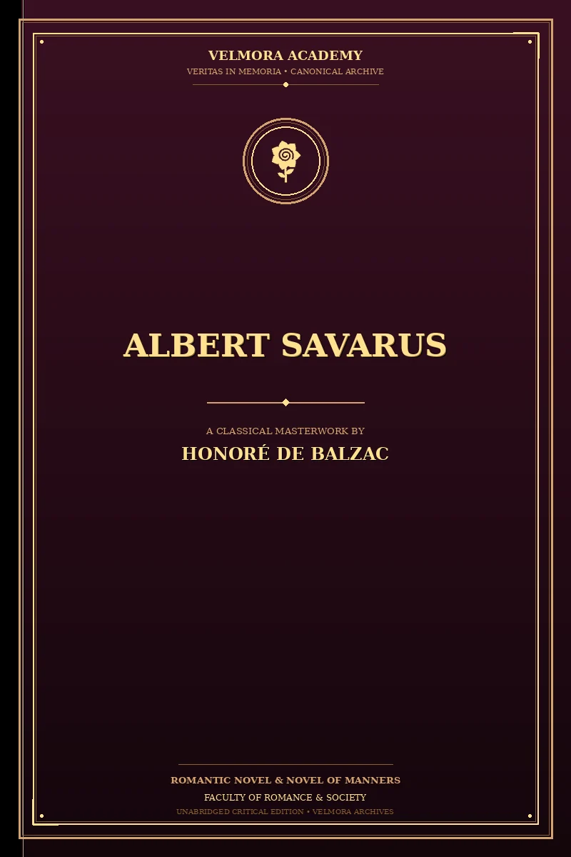 Cover of Albert Savarus