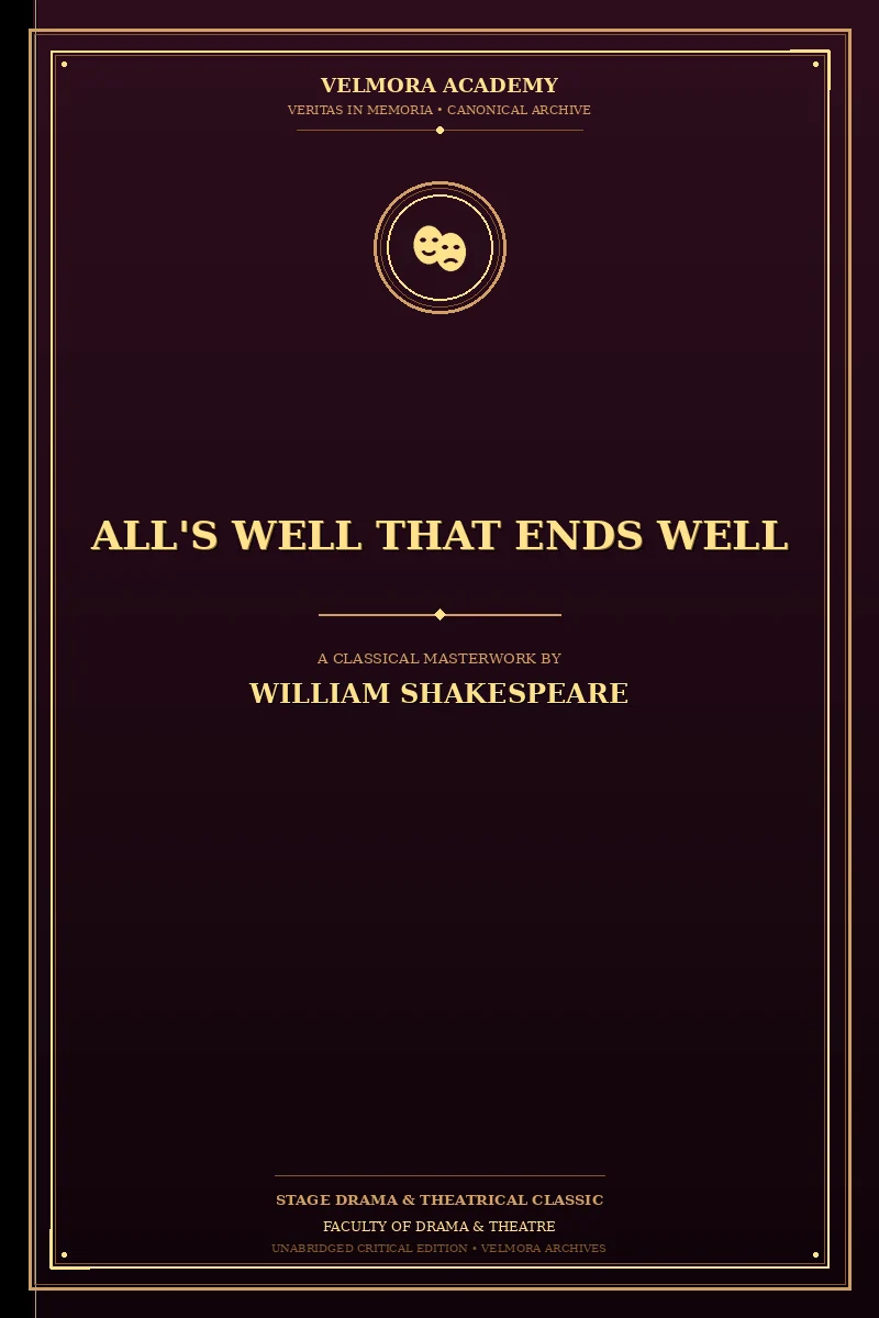Cover of All's Well That Ends Well
