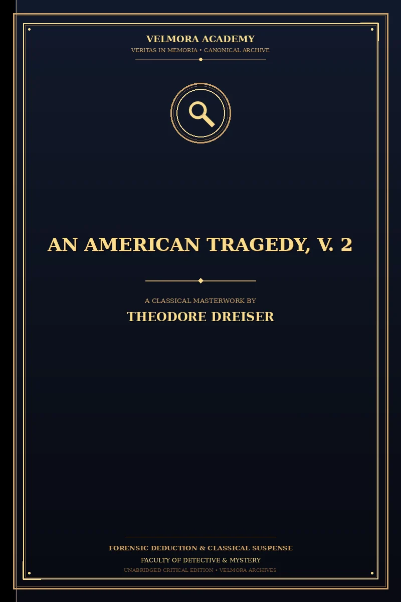 Cover of An American tragedy, v. 2