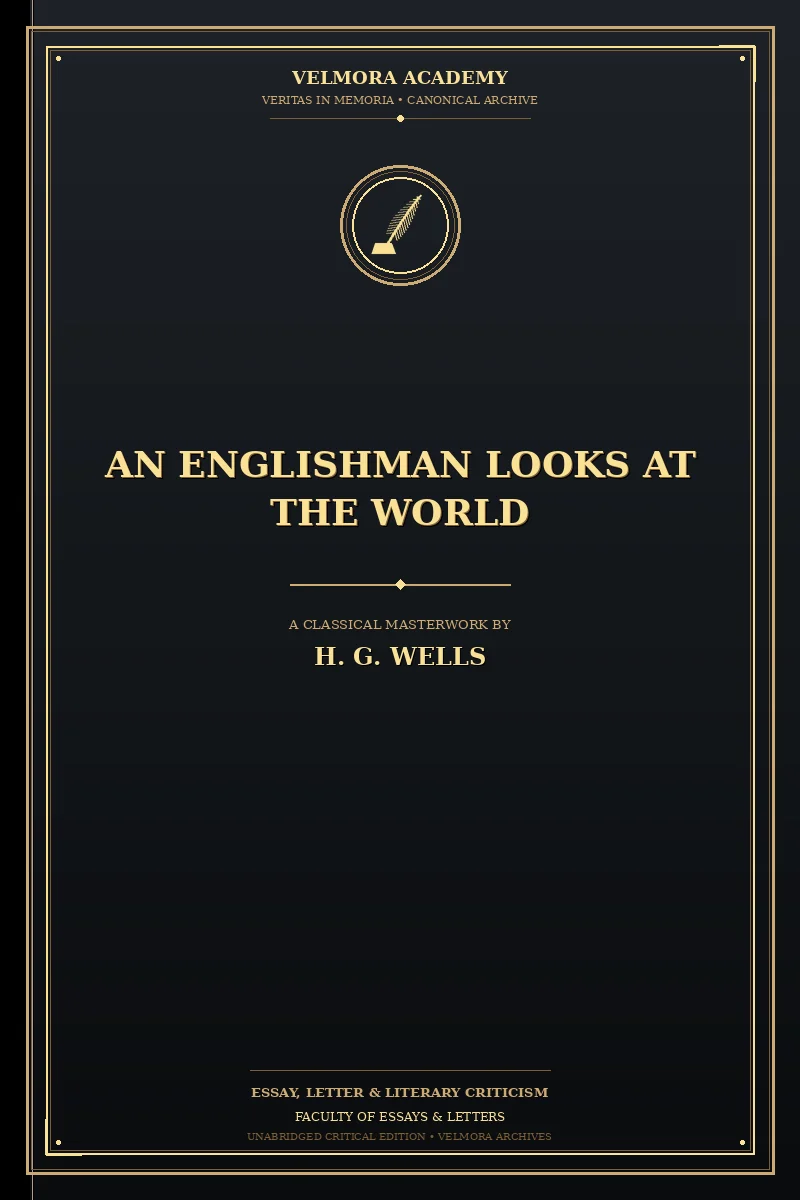 Cover of An Englishman Looks at the World