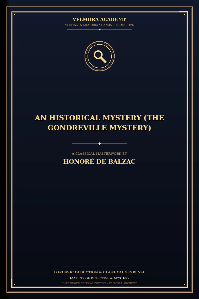 Cover of An Historical Mystery (The Gondreville Mystery)