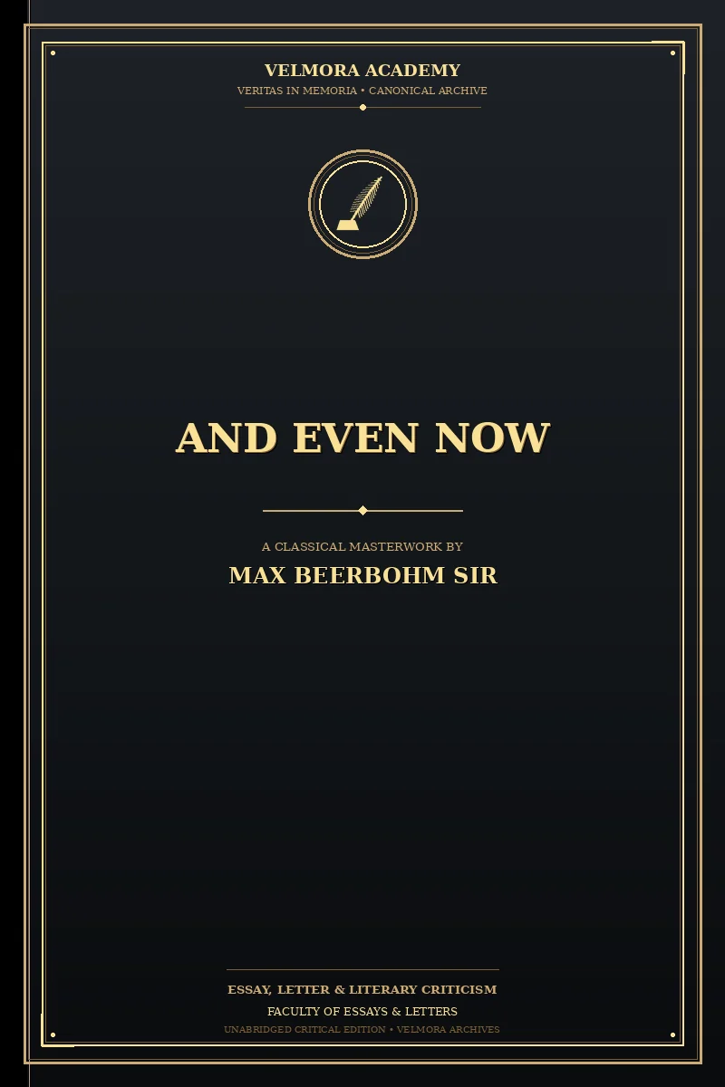 Cover of And Even Now