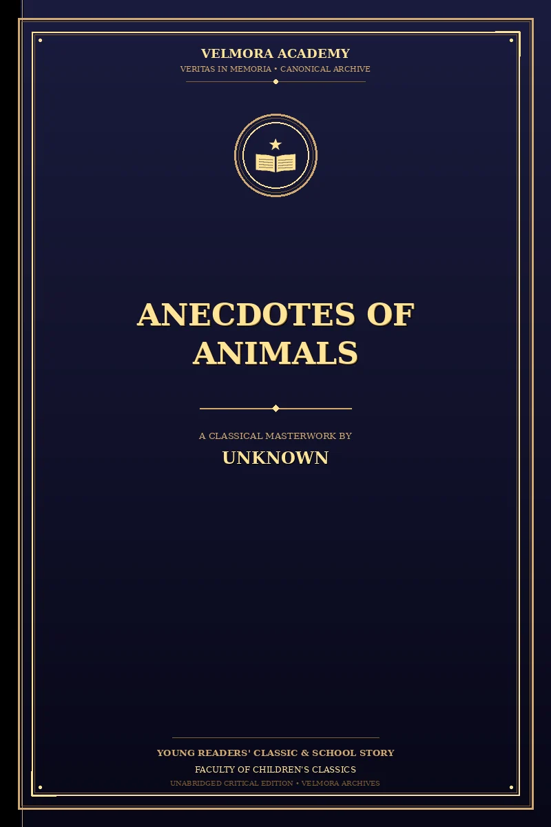 Cover of Anecdotes of Animals