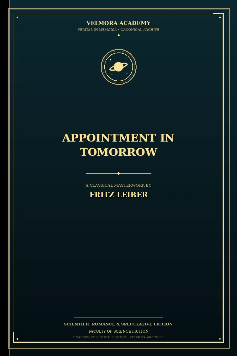 Cover of Appointment In Tomorrow