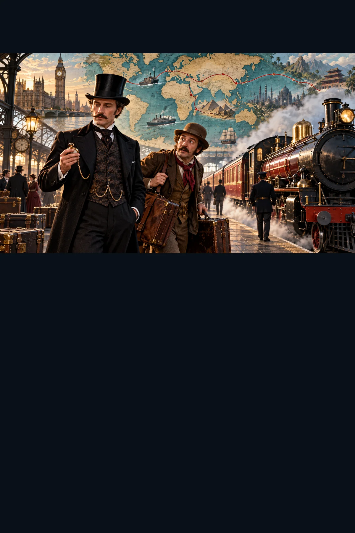 Cover of Around the World in Eighty Days