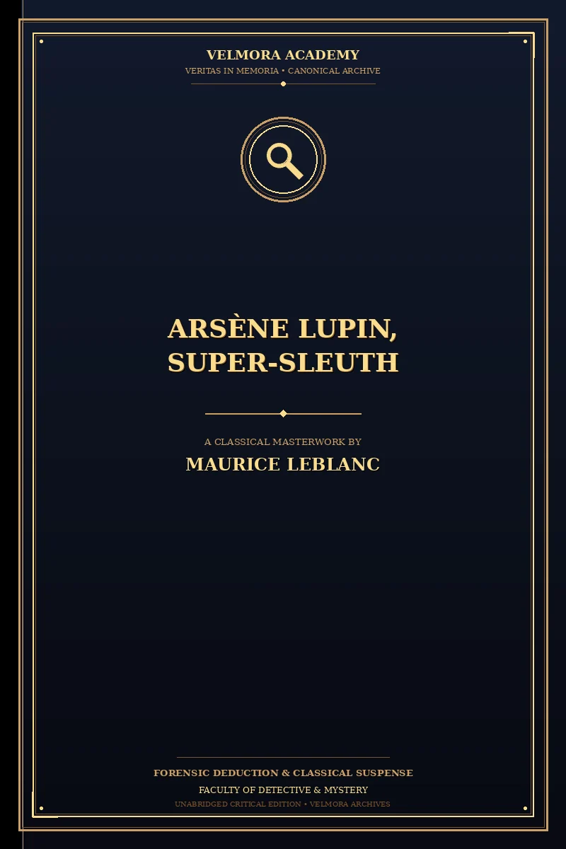 Cover of Arsène Lupin, super-sleuth