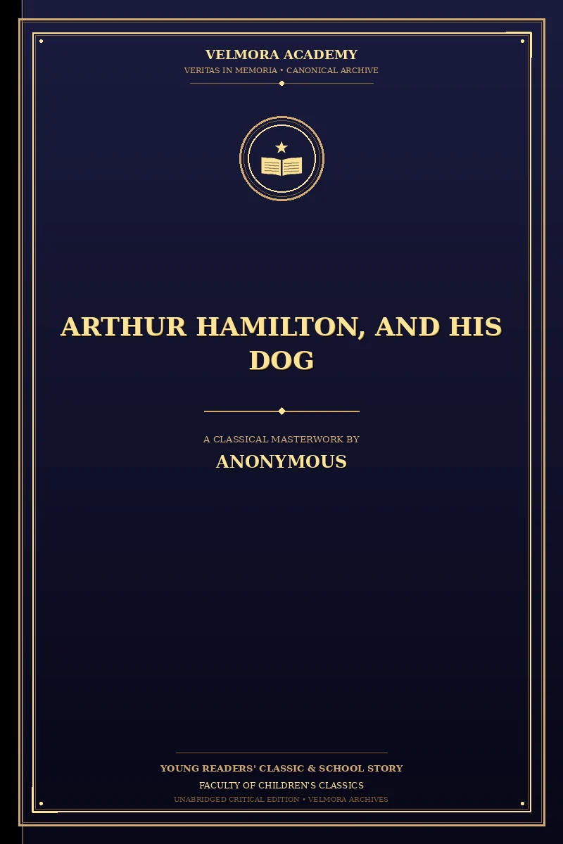 Cover of Arthur Hamilton, and His Dog