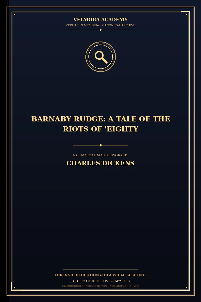 Cover of Barnaby Rudge: A Tale of the Riots of 'Eighty