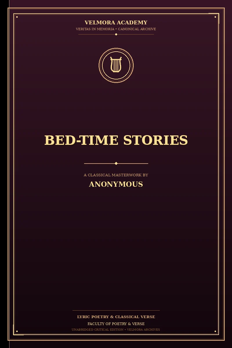 Cover of Bed-time stories