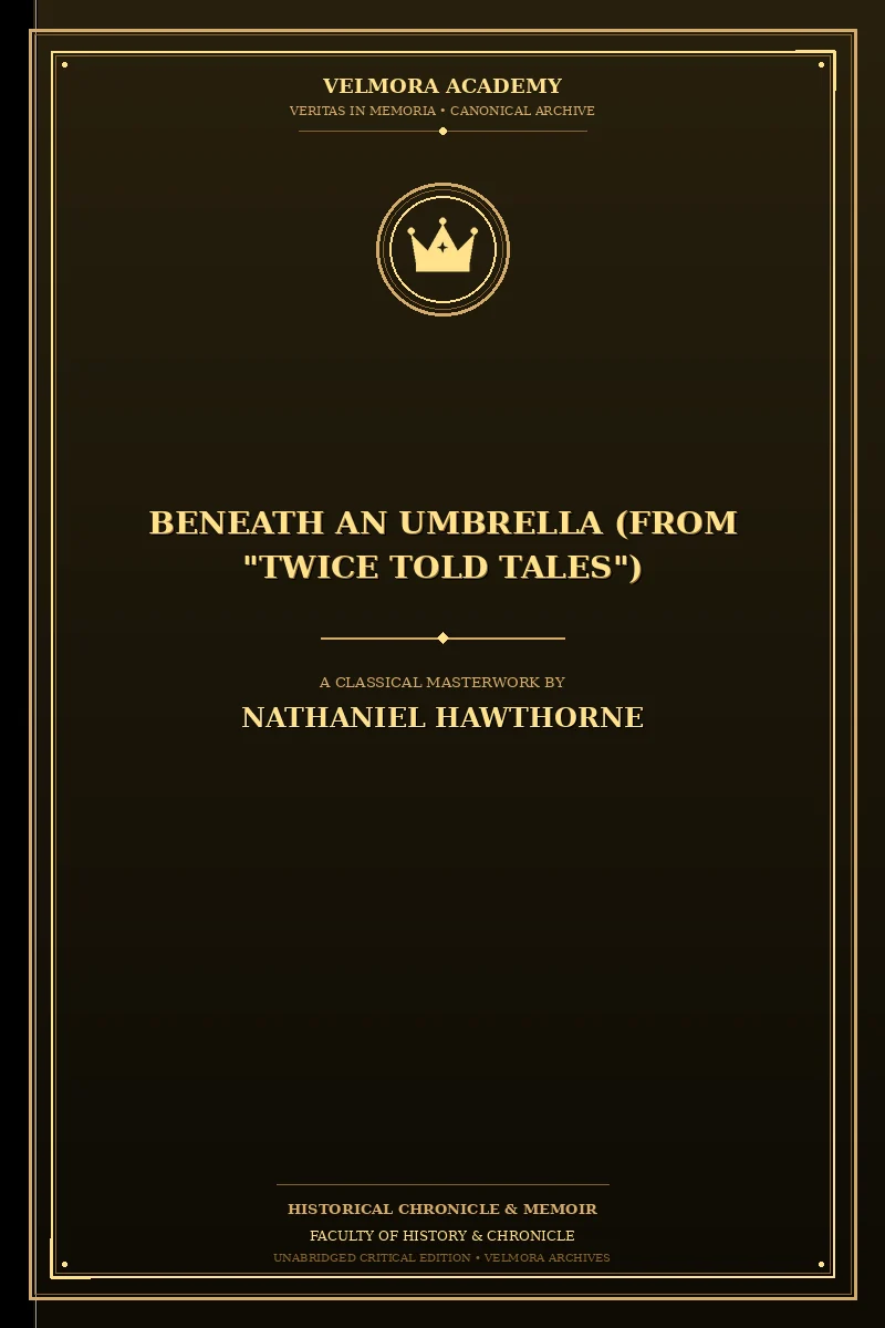 Cover of Beneath an Umbrella (From "Twice Told Tales")