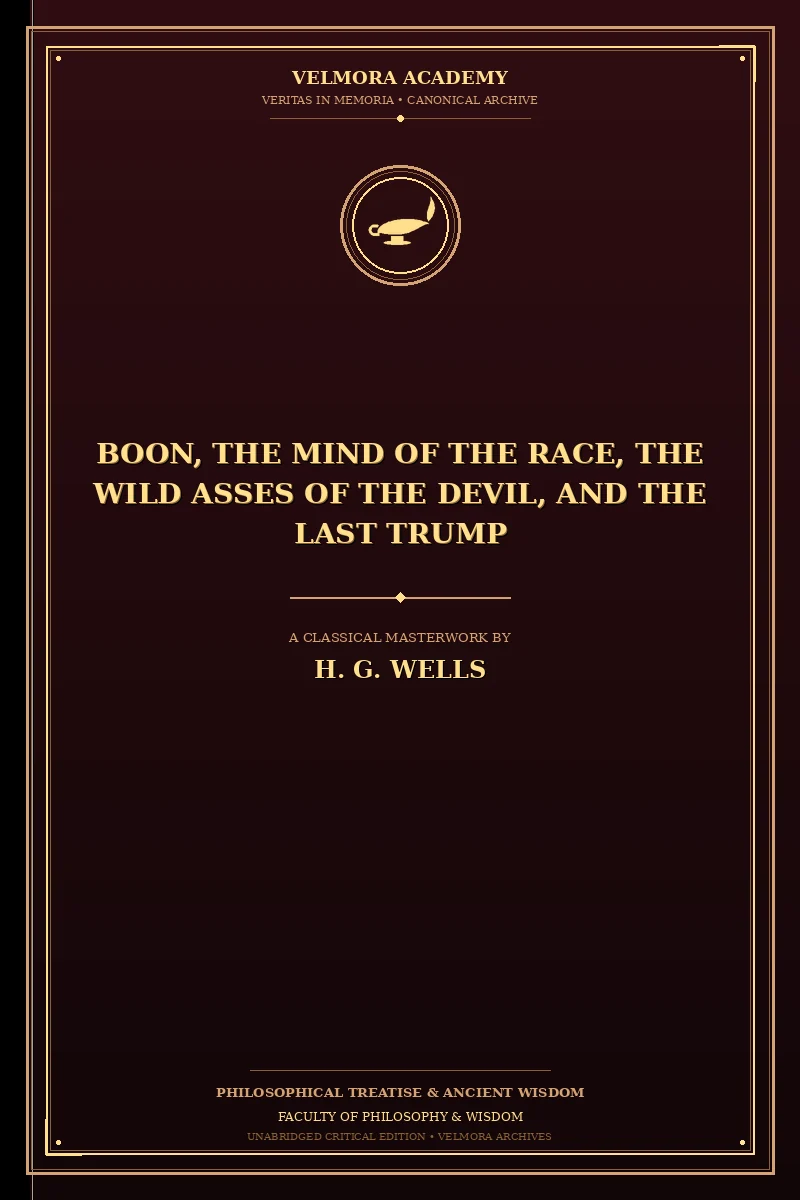 Cover of Boon, The Mind of the Race, The Wild Asses of the Devil, and The Last Trump