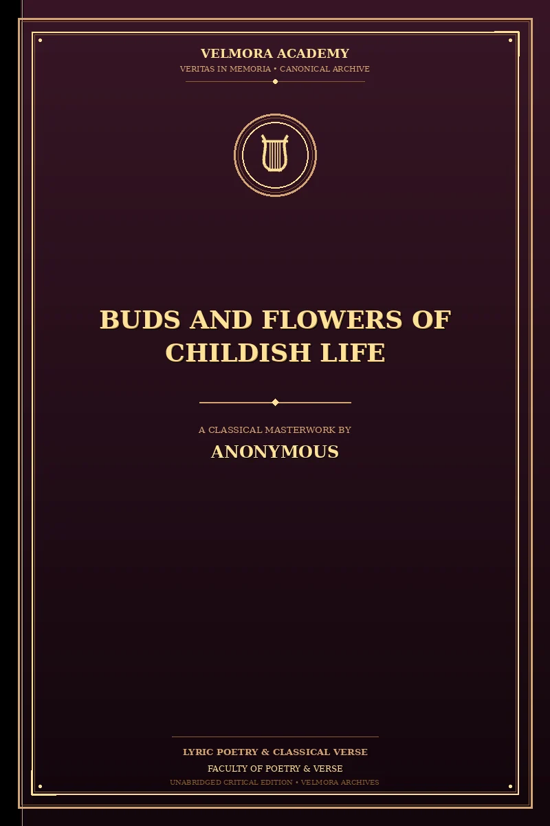 Cover of Buds and Flowers of Childish Life