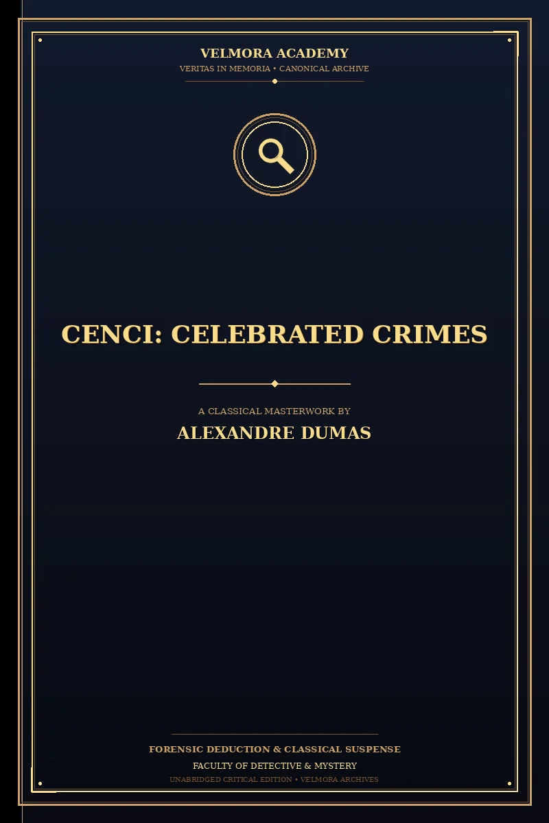 Cover of Cenci: Celebrated Crimes