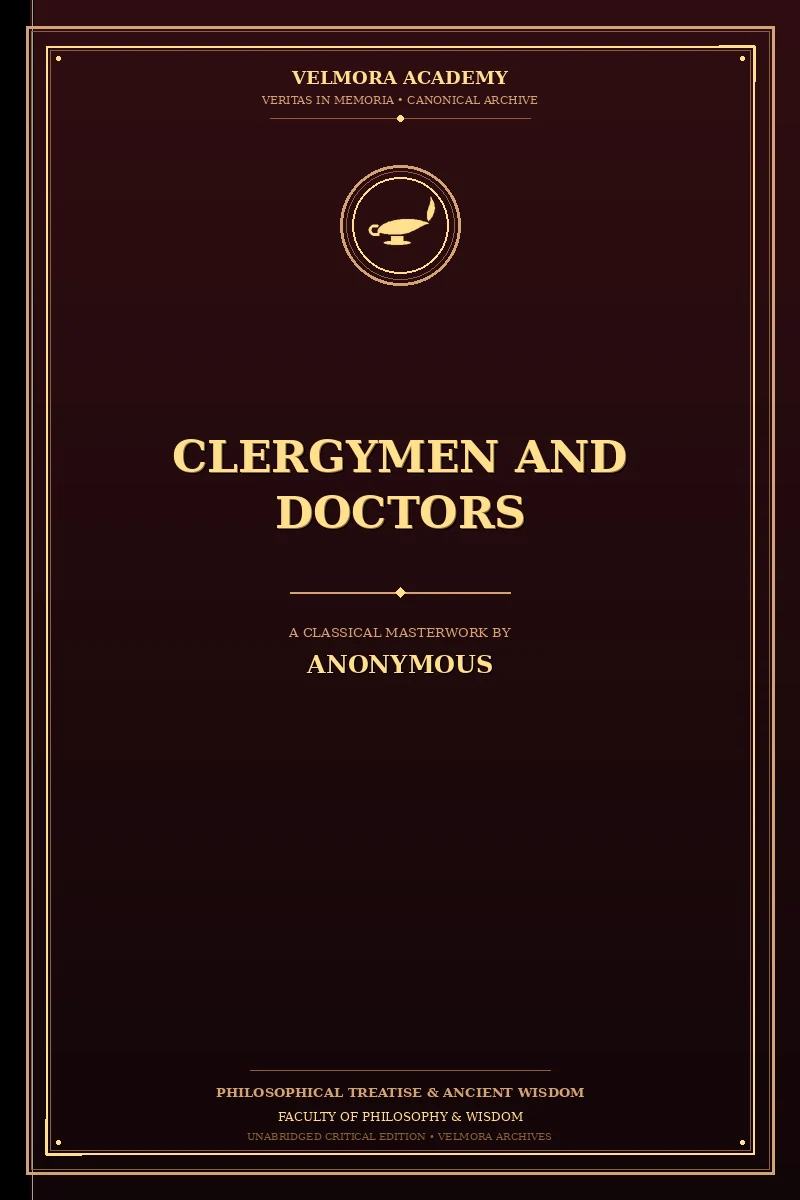 Cover of Clergymen and Doctors