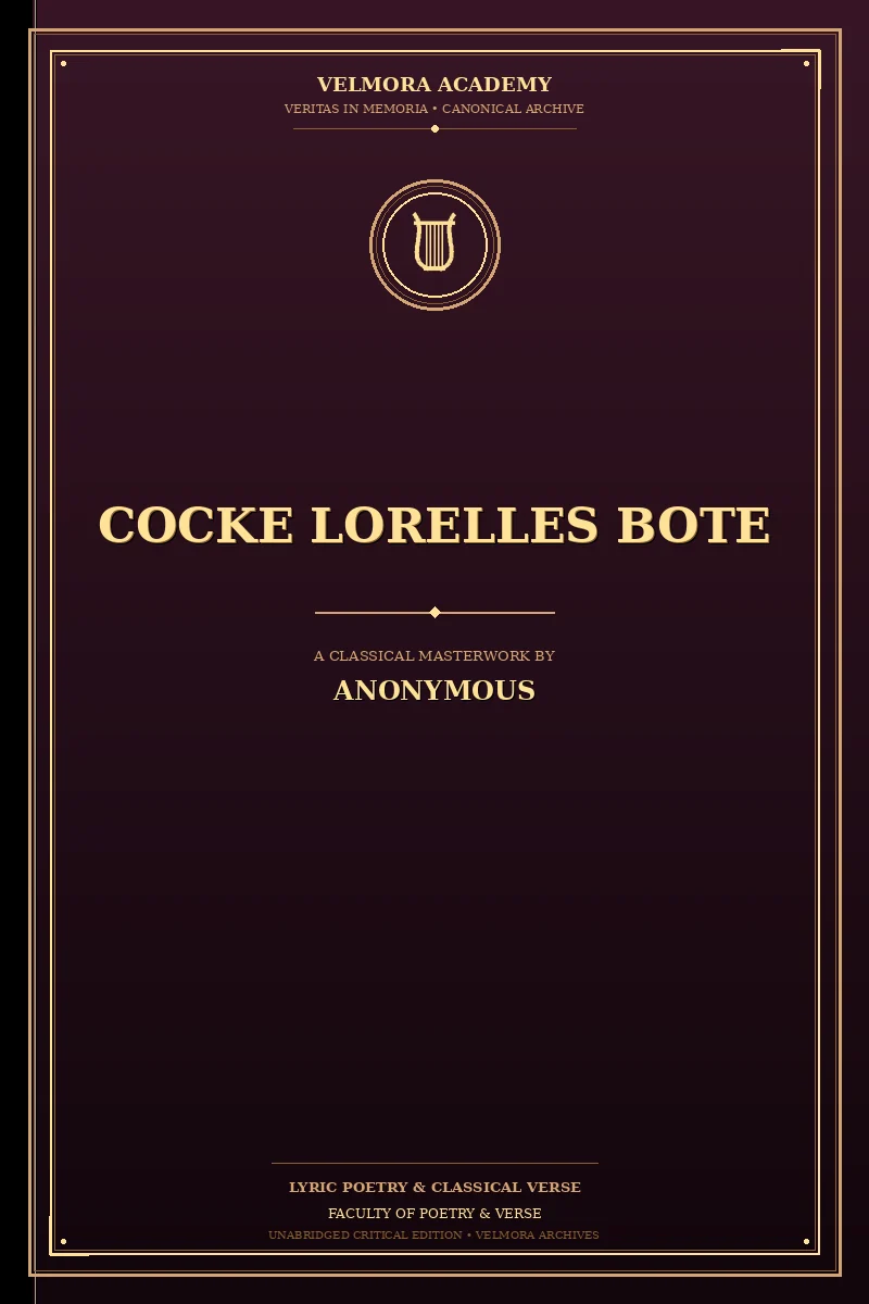 Cover of Cocke Lorelles Bote