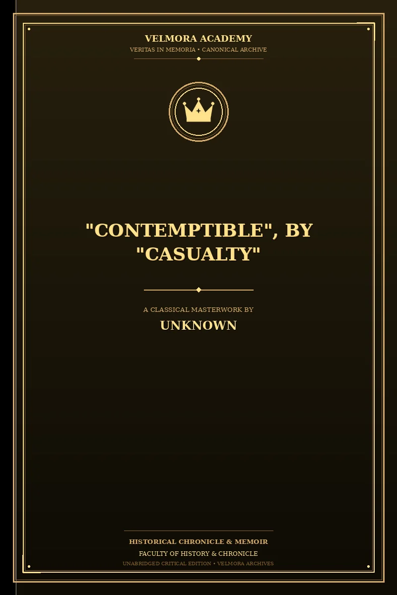 Cover of "Contemptible", by "Casualty"